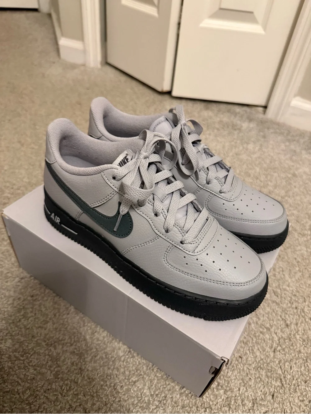 Nike Air Force 1 GS Wolf Grey/Smoke Grey
